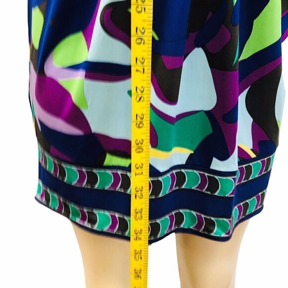 BCBG Maxazria Halter Knit Dress Size XS Multicolored Mini Stretch Open Back - Picture 7 of 16
